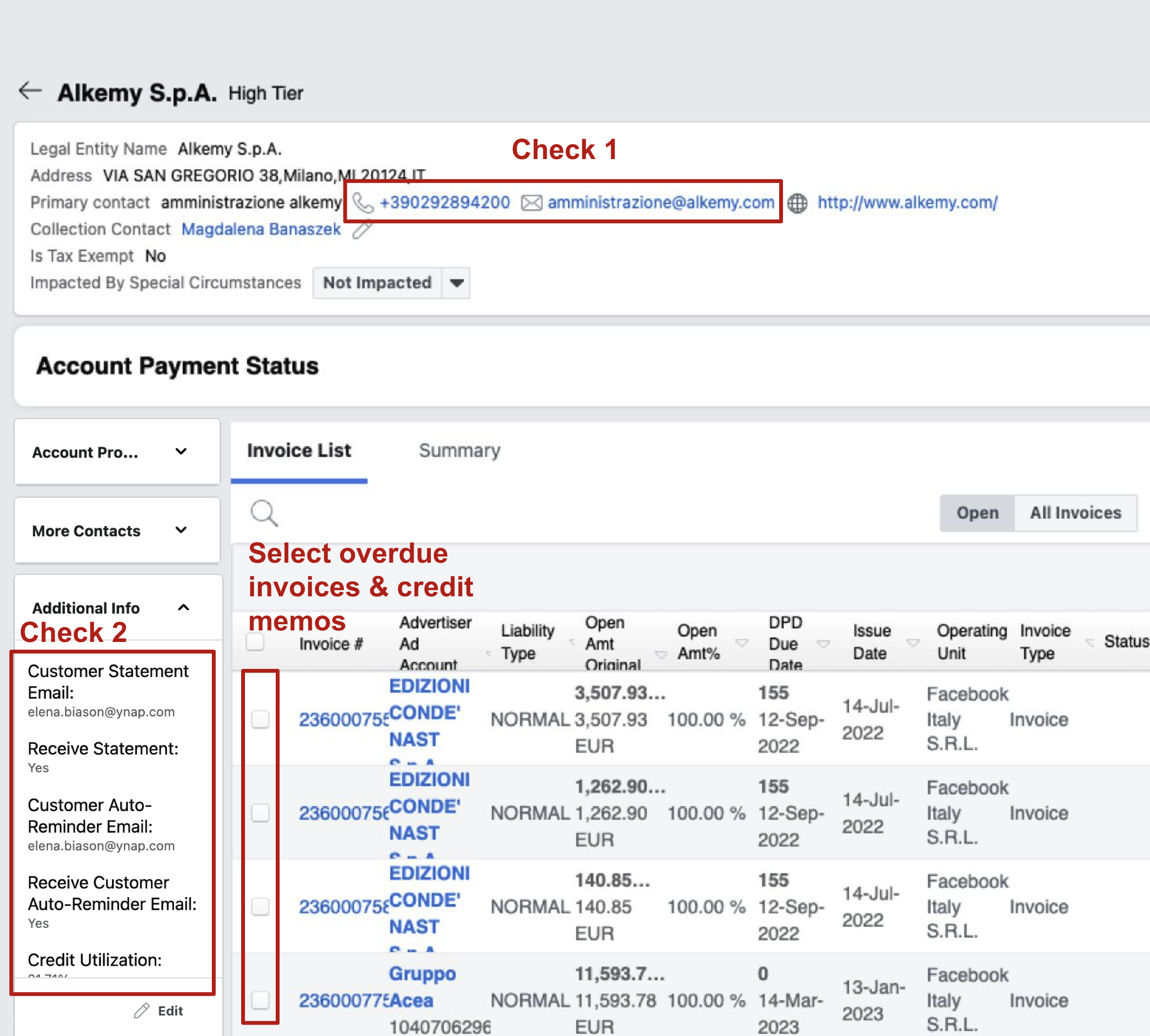 Painpoints are highlighted on collect tool